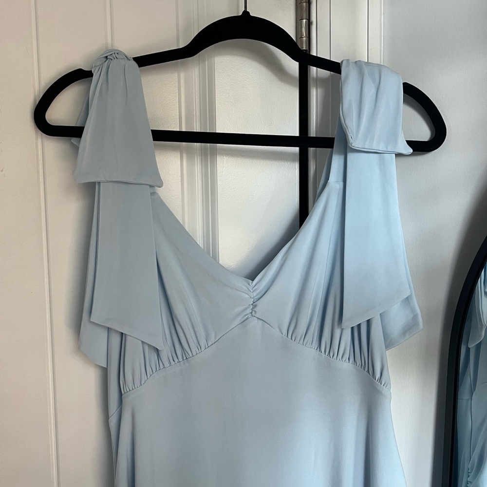 NWT Club L ‘Sheen’ Powder Blue Maternity Dress - Size US 10 - Picture 3 of 12